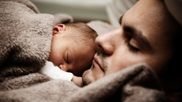 FATHER WITH NEWBORN SON
