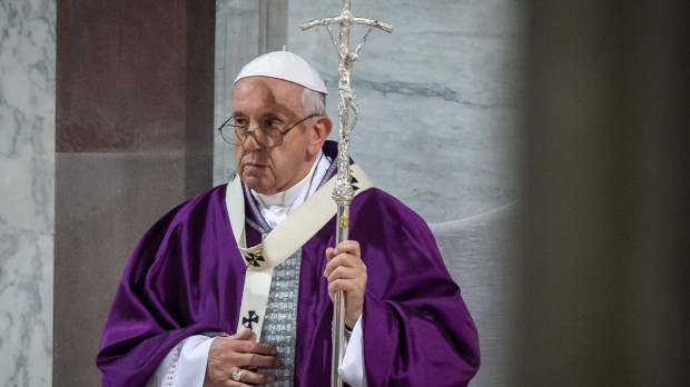 POPE FRANCIS ASH WEDNESDAY-