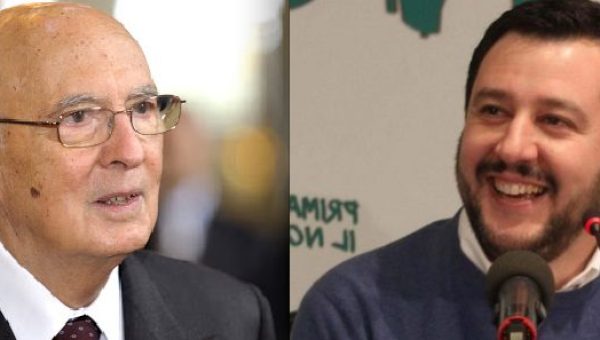 Giorgio Napolitano, Matteo Salvini