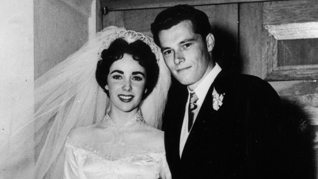 ELIZABETH TAYLOR AND CONRAD HILTON JR.