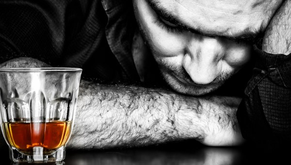 ALCOHOLISM, MAN, DRUNKEN