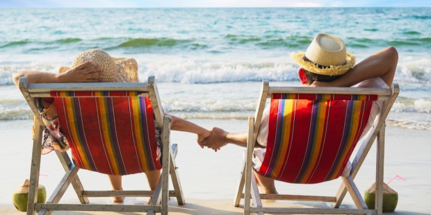 SEA, COUPLE, RELAX