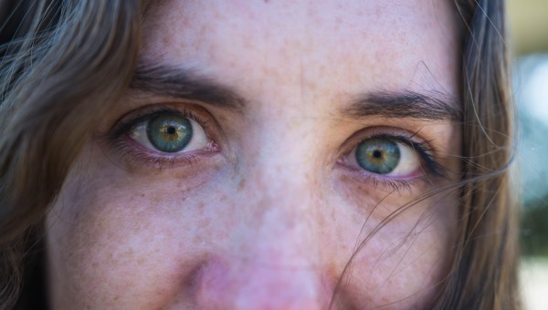 eyes young woman