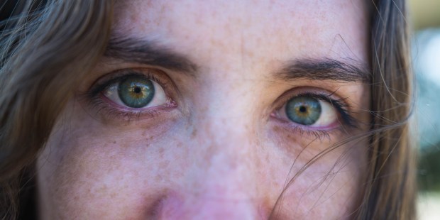 eyes young woman