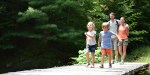 FAMILY, BRIDGE, RIVER