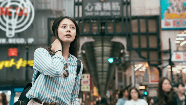 GIRL, JAPAN, CROWD