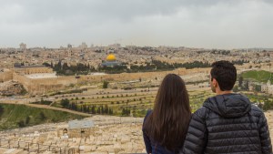 COUPLE, HOLY LAND, JERUSALEM