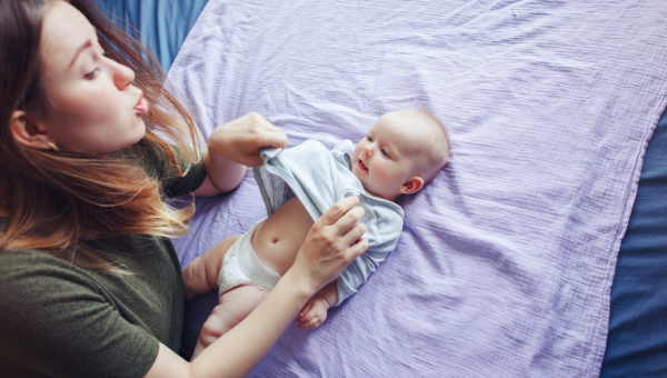 young beautiful mother