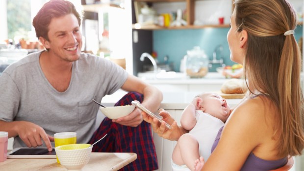 FAMILY, BREAKFAST, HAPPY