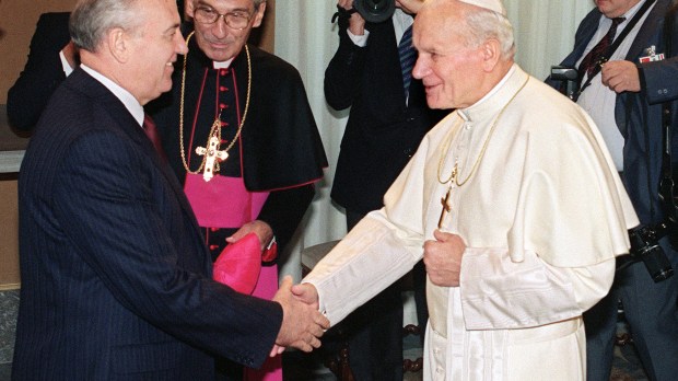 JOHN PAUL II MEET GORBATCHEV