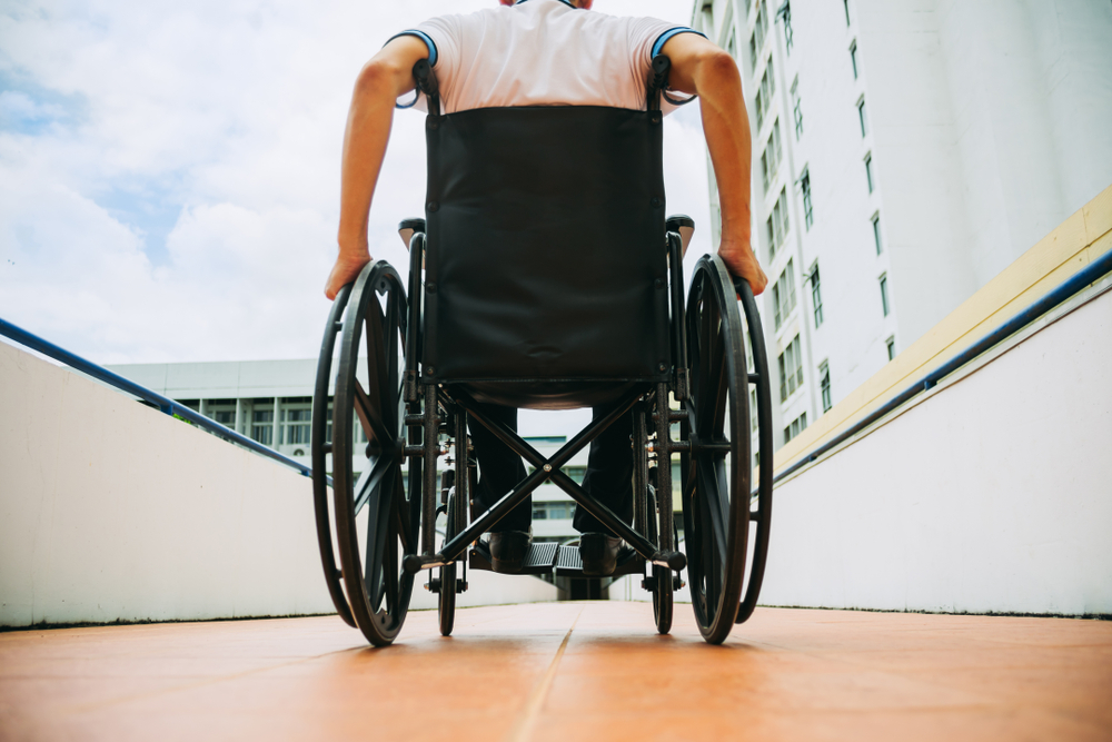 MAN, WHEELCHAIR, HOSPITAL