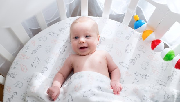 BABY, CRADLE, SMILE