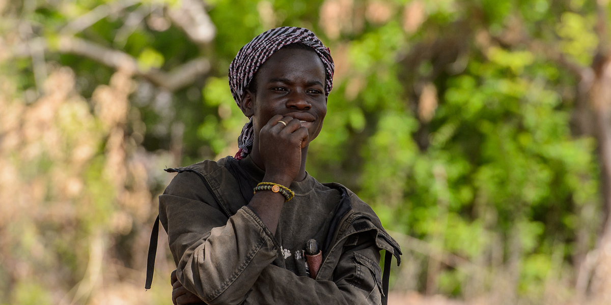 AFRICAN, GUY, SMILE