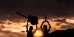 CROSS AND GUITAR