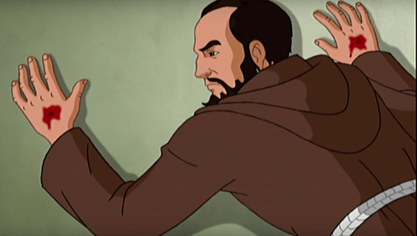 PADRE PIO CARTONE ANIMATO