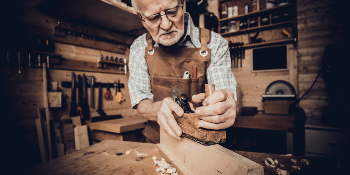 OLD CARPENTER, WOOD,