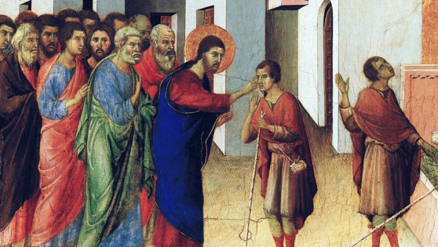 DUBBIO PAINTING JESUS BLIND SINCE BORN PAINTING