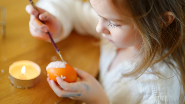 CHILD, EASTER, EGGS
