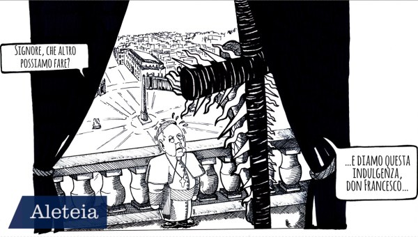 VIGNETTA PAPA CROCIFISSO GUARESCHI