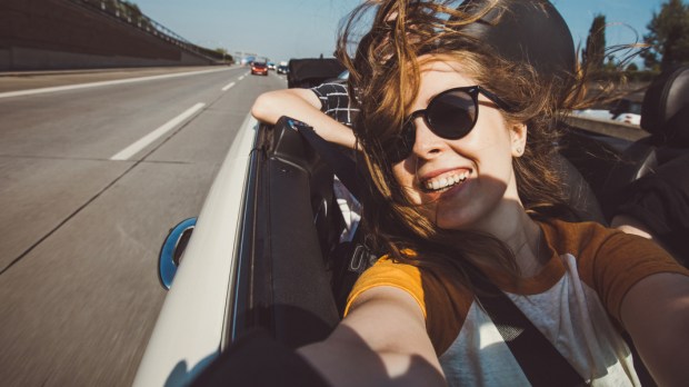 GIRL, SMILING,ROAD