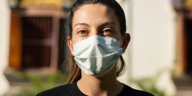 WOMAN, PROTECTIVE, MASK