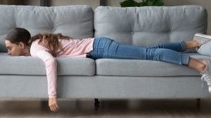 WOMAN, SOFA, SLEEP