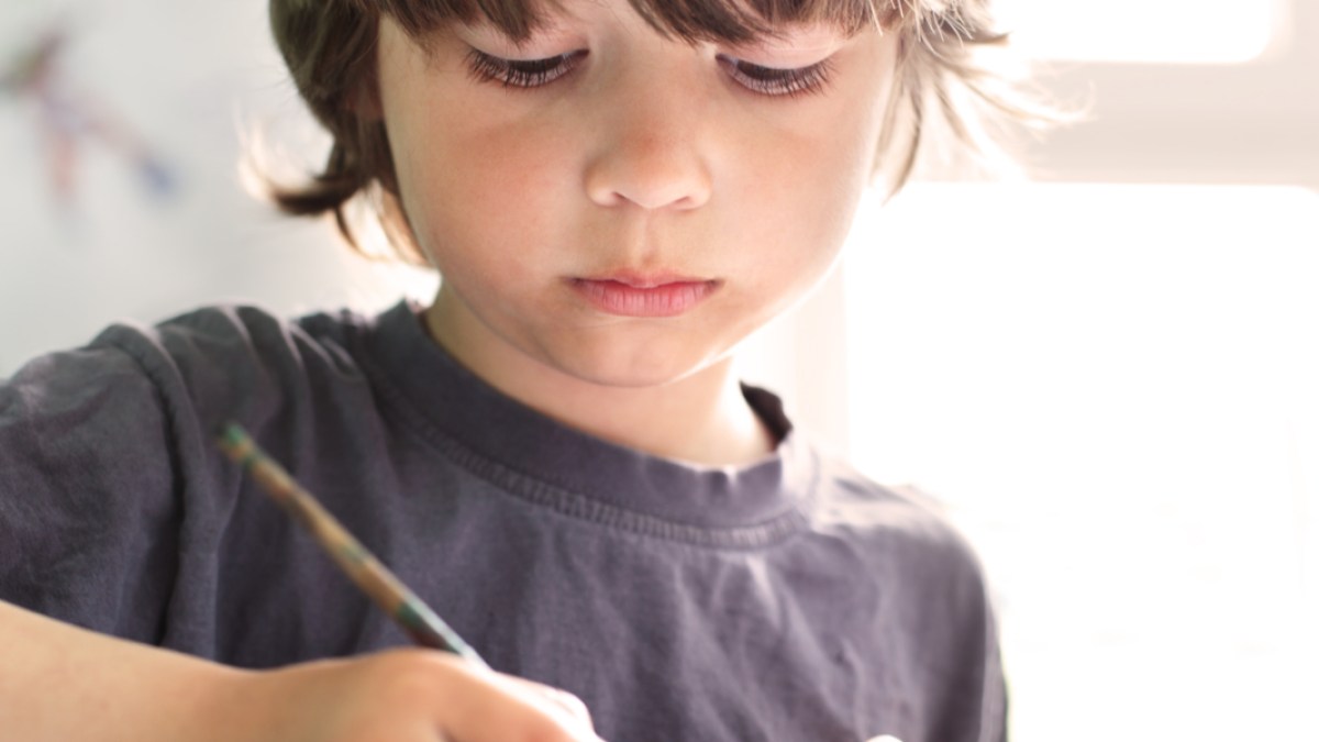BOY, DRAWING, SCHOOL