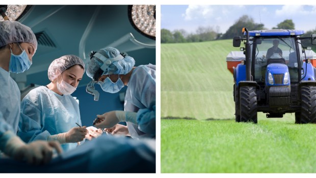 HOSPITAL, TRUCK, COLLAGE