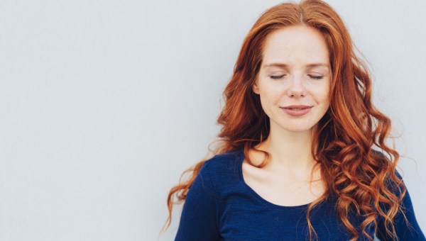 WOMAN, SERENE, HAPPY