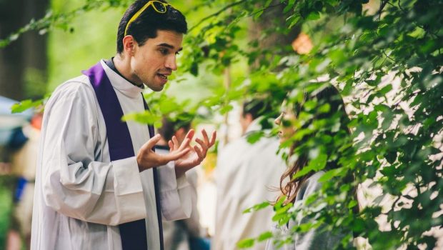 PRIEST, CONFESSION, WOMAN