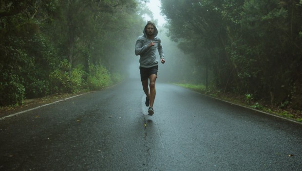 MAN, RUNNING, STREET