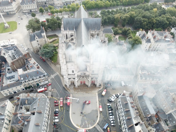 incendie cathédrale de nantes