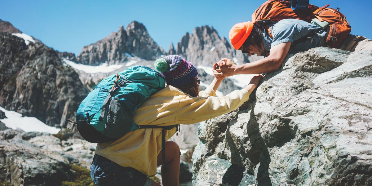 FRIENDS, HELP, MOUNTAINS