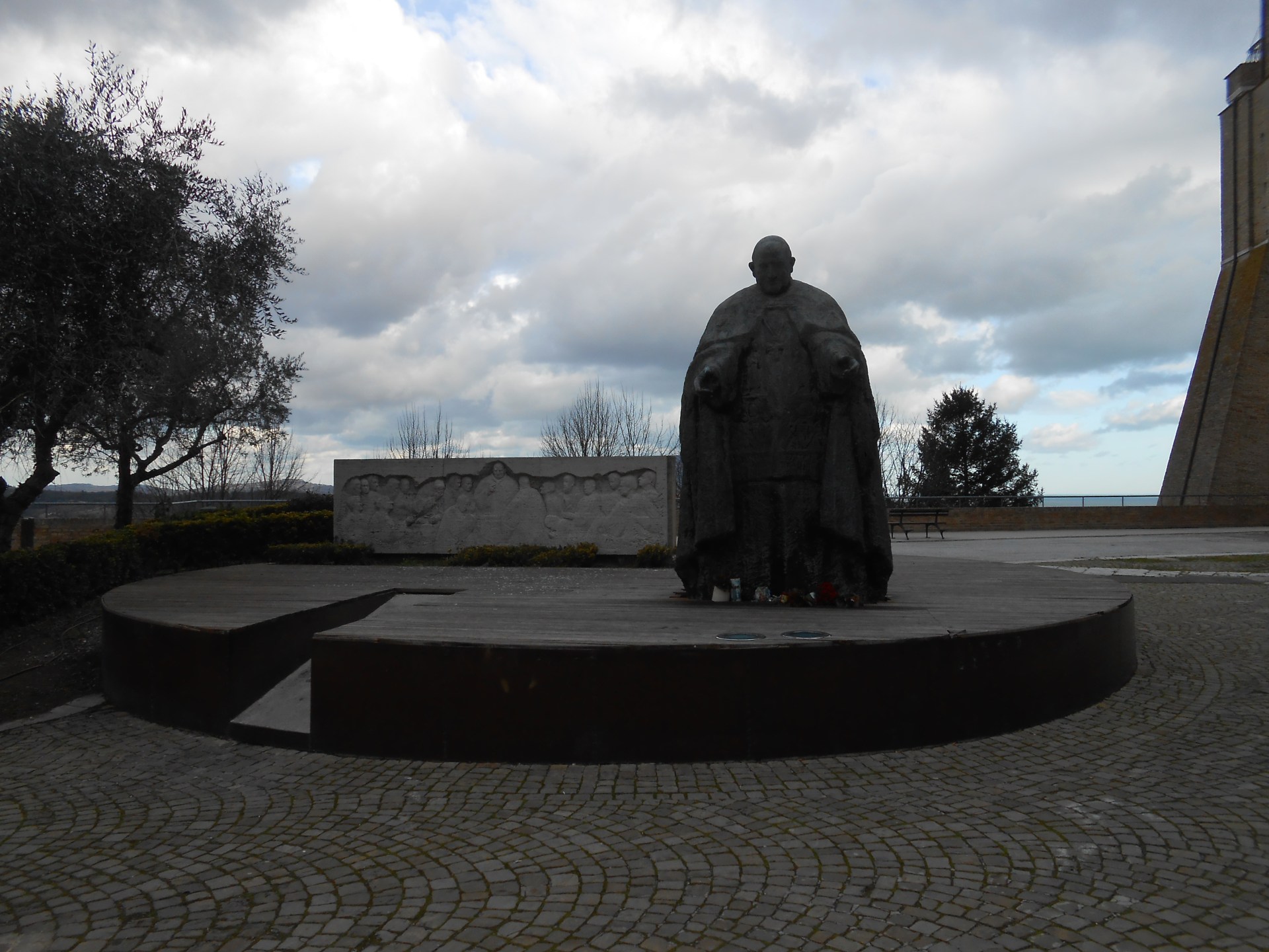 STATUE; Pope John Paul II; LORETO, ITALY