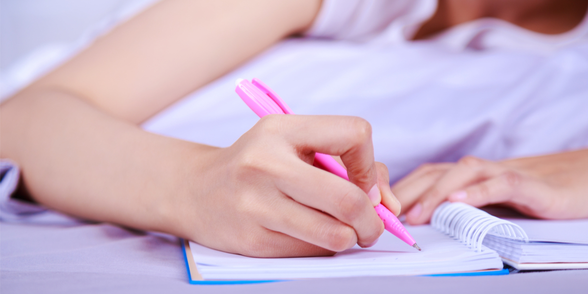 WOMAN WRITING,