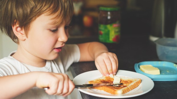 CHILD, BREAD, BUTTER