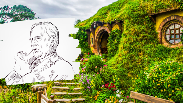 HOBBIT, TOLKIEN, COLLAGE