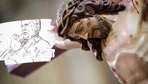 TOLKIEN, CRUCIFIX, COLLAGE