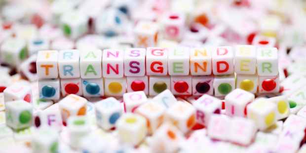 cubes spelling the word transgender