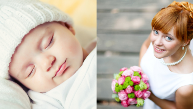 NEWBORN, BRIDE, COLLAGE