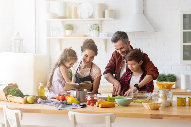 family cooking