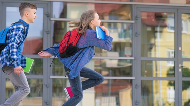 BOYS, RUNNING, SCHOOL