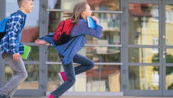BOYS, RUNNING, SCHOOL