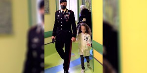 Fabio, carabiniere in missione,  fa curare in Italia una bimba kosovara diabetica