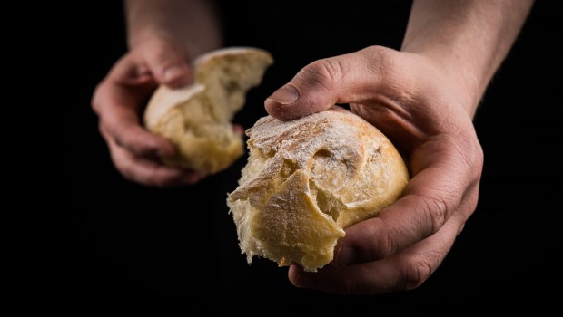 BREAD, HANDS, OFFER
