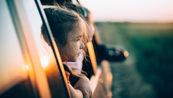 GIRL, CAR, COUNTRYSIDE
