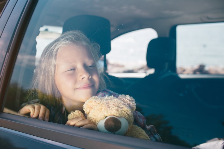 GIRL, CAR, SMILE