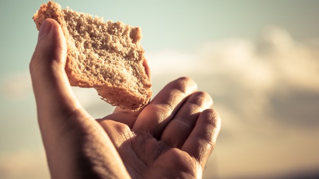 HAND, OFFER, BREAD