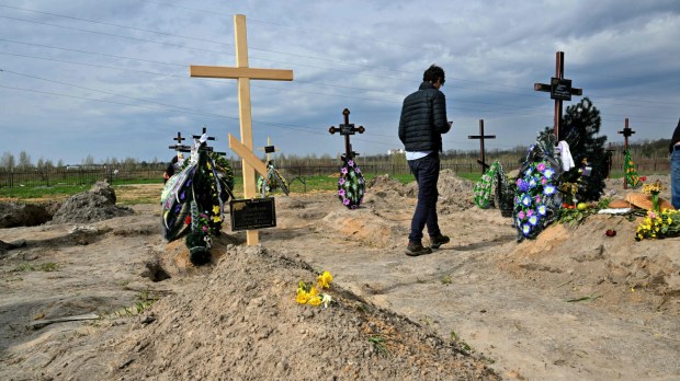 Ukraine, war, graves, cemetery