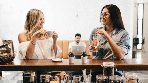 women, coffee